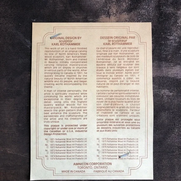 𝅺Karl Rothammer plaque/ spoon holder - Picture 8 of 9